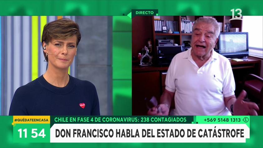 Don Francisco explica cómo se hará la Teletón durante el Estado de Catástrofe