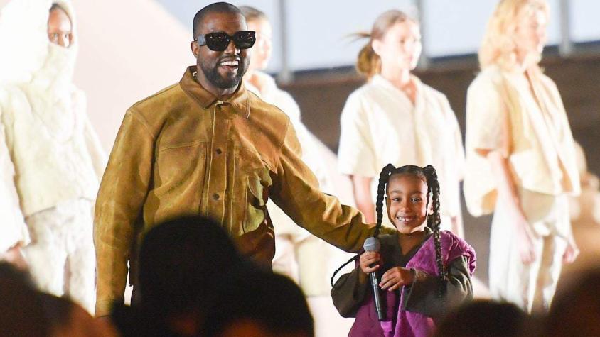 North West hace su debut como rapera en show de moda de su papá