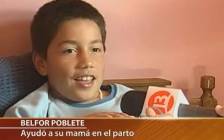 “La mea volaita”: Así de grande está Belfor Poblete, el niño que asistió a su mamá en el parto