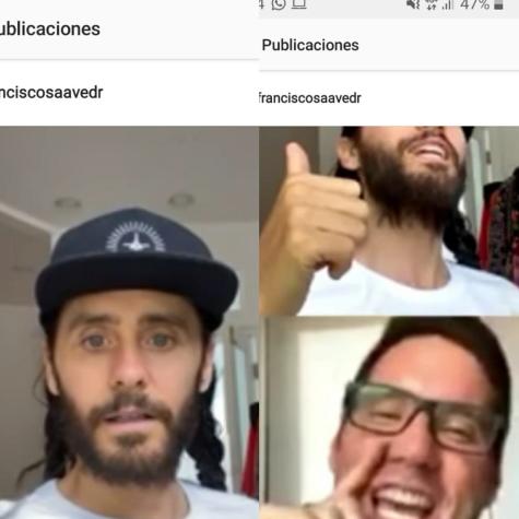 Pancho Saavedra participó en transmisión en vivo de Jared Leto