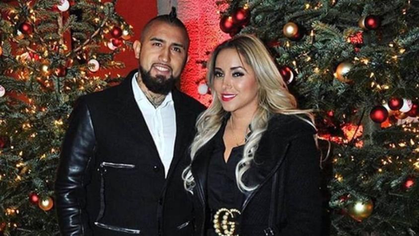 Marité Matus y Arturo Vidal juntos en el cumpleaños de su hijo Emiliano