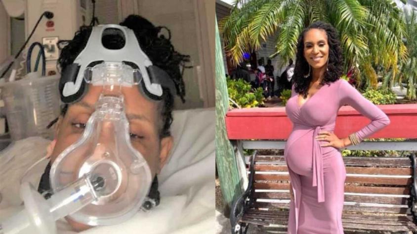 Mujer dio a luz con coronavirus y tuvo que conocer a su hija por FaceTime