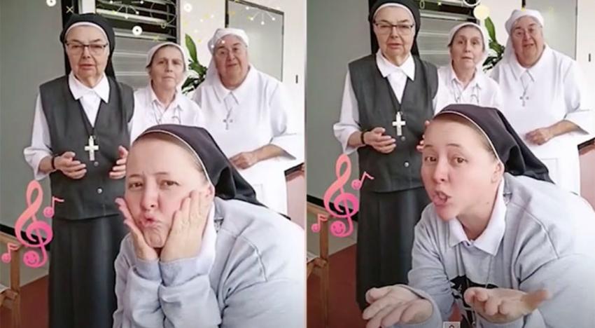 Monjas de Tik Tok causan furor con divertidos videos