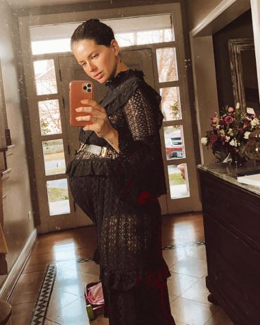 China Suárez mostró su avanzado embarazo a días de dar a luz