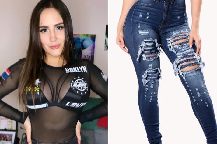 Mari Almazábar trae de regreso la moda de los jeans rasgados