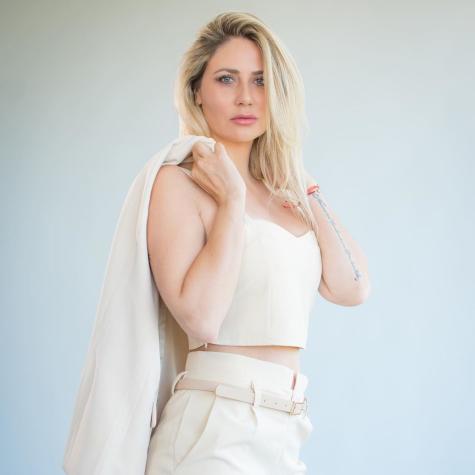 Pura moda: Gissella Gallardo tiene lo último en mascarillas 