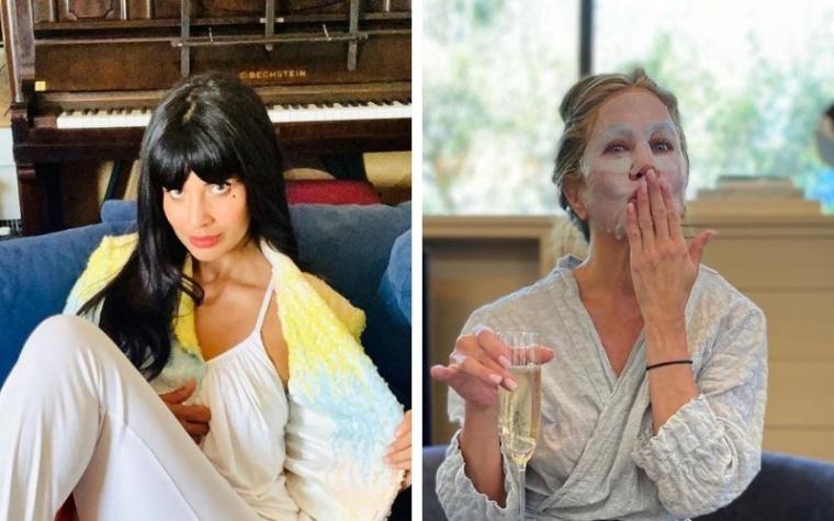 Jennifer Aniston y Jameela Jamil lucieron sus pijamas en los Emmys 2020