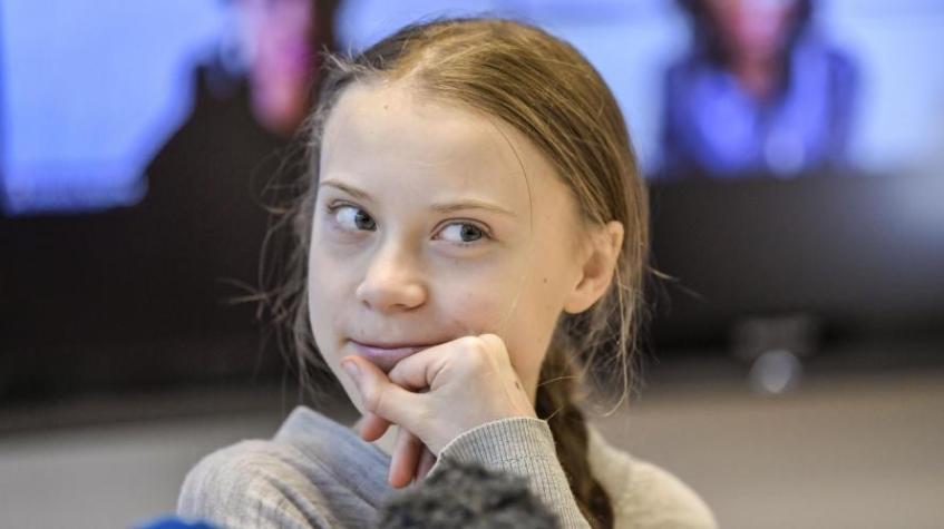 Greta Thunberg cuando pequeña: activista subió foto de ella a los dos años