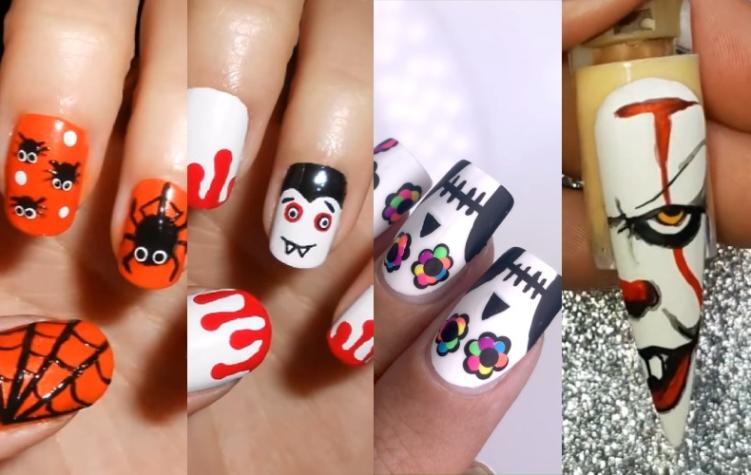 Inspírate con estos 13 tutoriales de diseños de uñas para Halloween