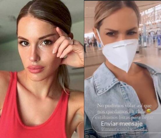 Gala Caldirola se despidió de Chile, pero no pudo subirse al avión