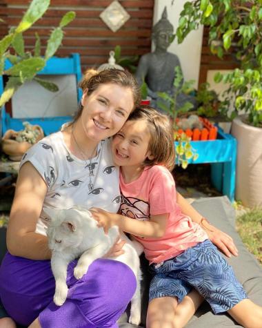 Carla Jara celebra los 7 años de su hijo con festejo futbolero