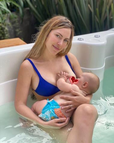 Melina Figueroa muestra su vientre actual luego de tener 2 hijos