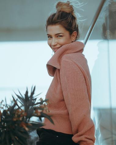 Pancha Merino viajó a Italia para conocer a su suegra