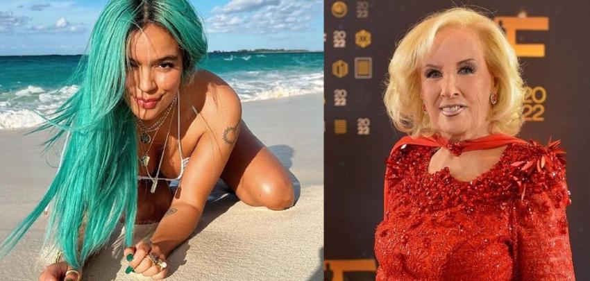 El gracioso detalle que une a Karol G y Mirtha Legrand