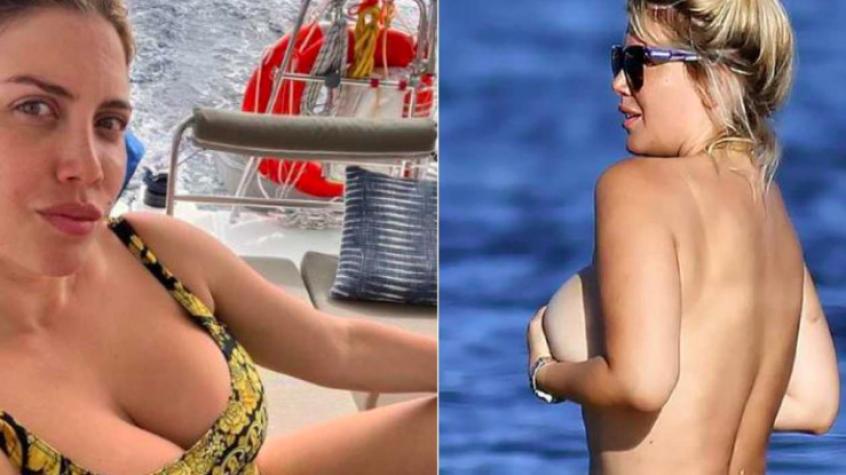 Wanda Nara deslumbró haciendo topless durante sus vacaciones en Ibiza