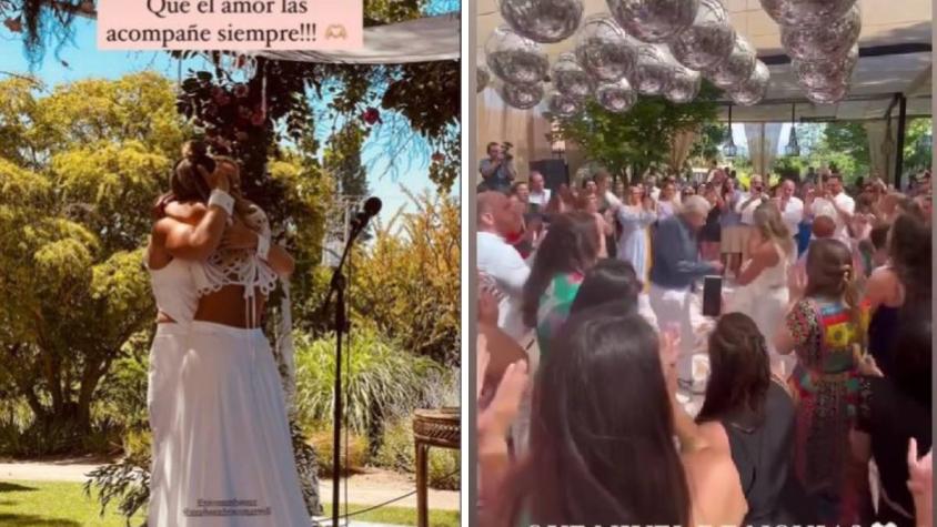 Nicole Numhauser, hija de Vivi Kreutzberger, se casó con su novia en una bella ceremonia