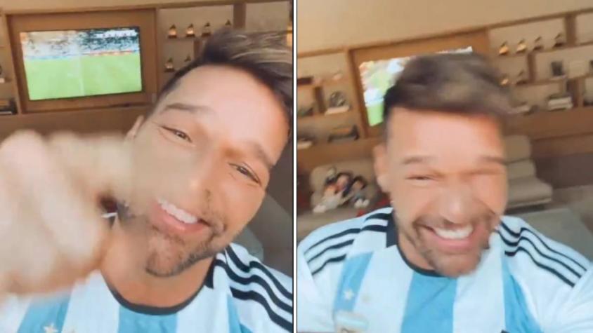 Ricky Martin celebra con emoción el triunfo de Argentina