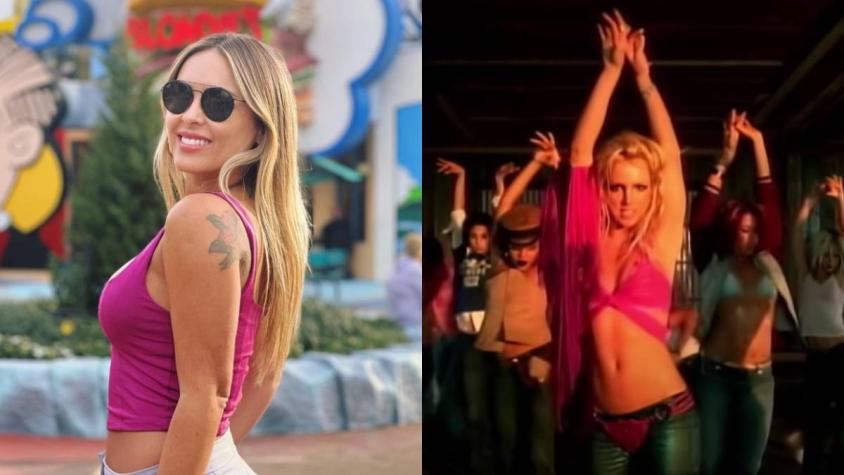 Maura Rivera encanta bailando a lo Britney Spears con sensual coreografía