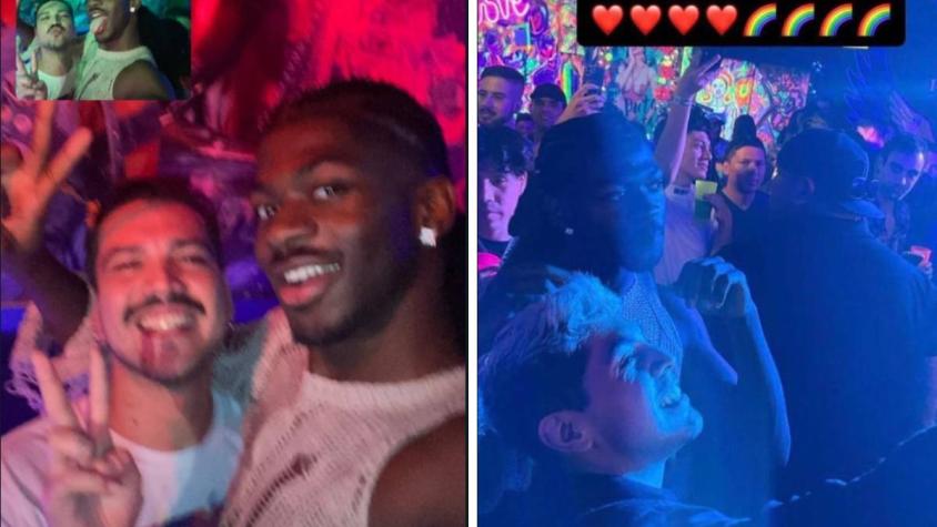 Lil Nas X fue a carretear a conocida disco de Bellavista tras su show