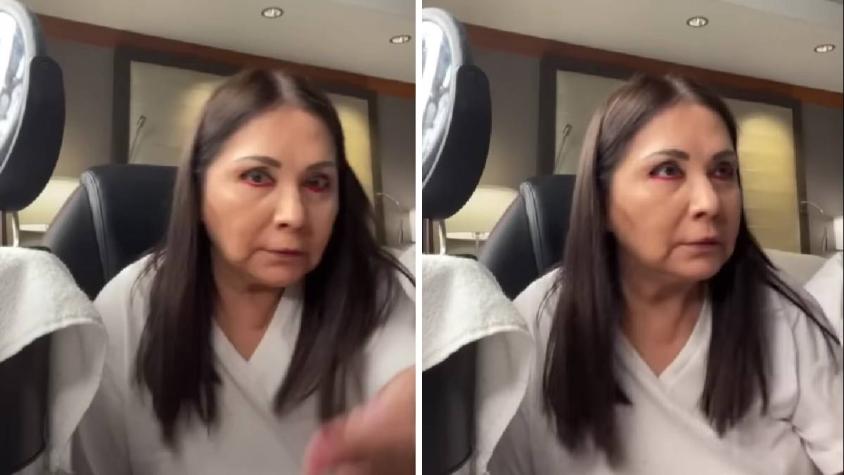 "Estás contestando": Ana Gabriel es captada retando a su empleada en live de Instagram 