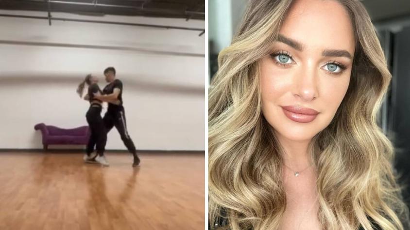 Daniela Nicolás mostró el video del momento en que se fracturó la costilla en ensayo de "Aquí se baila"