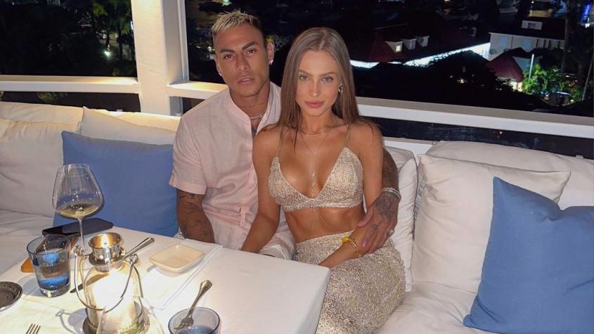 Eduardo Vargas festeja primer año de pololeo con influencer