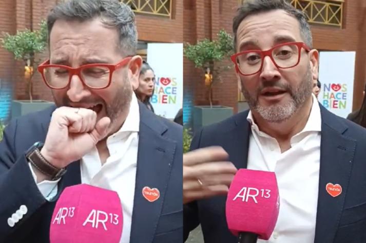 La emoción de Eduardo Fuentes al reencontrarse con "Alfombra Roja"