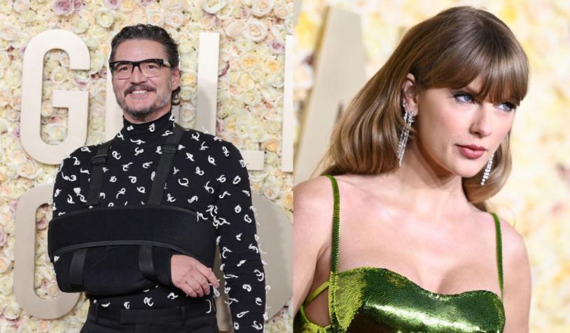 Las polémicas que marcaron la ceremonia de los Globos de Oro: Pedro Pascal y Taylor Swift protagonistas