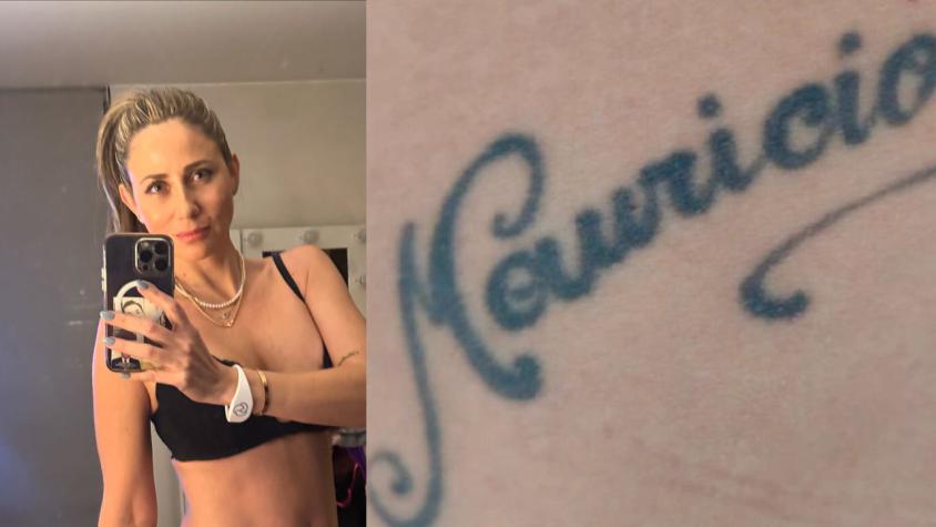Gisella Gallardo y su tatuaje - Instagram @gissepaz Gisella Gallardo y su tatuaje - Instagram @gissepaz