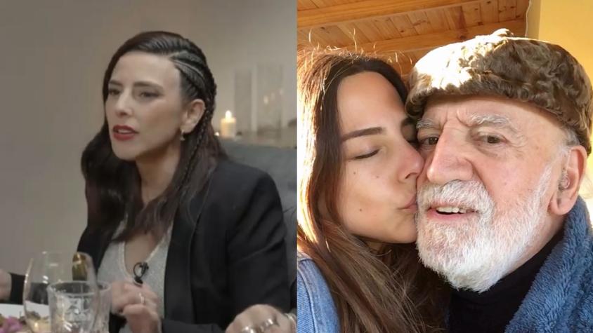 "Es el remezón más grande que he tenido en mi vida": Daniela Castillo se emociona al hablar de su padre fallecido