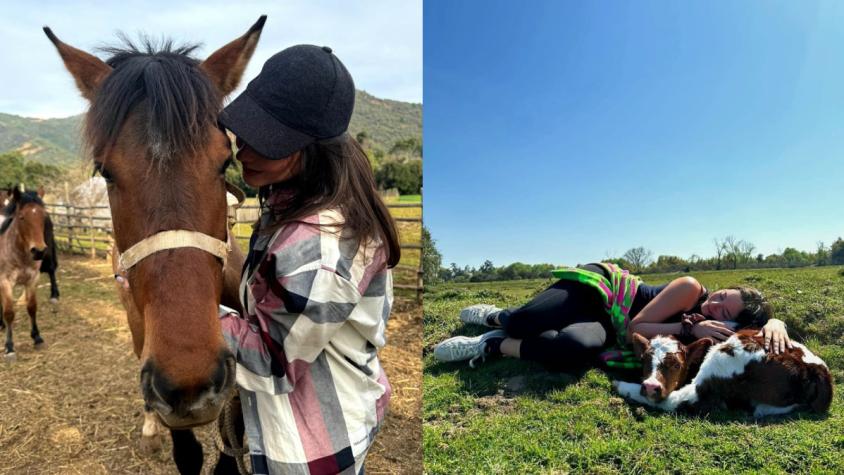 Kel Calderón se luce montando a caballo durante su descanso de Fiestas Patrias