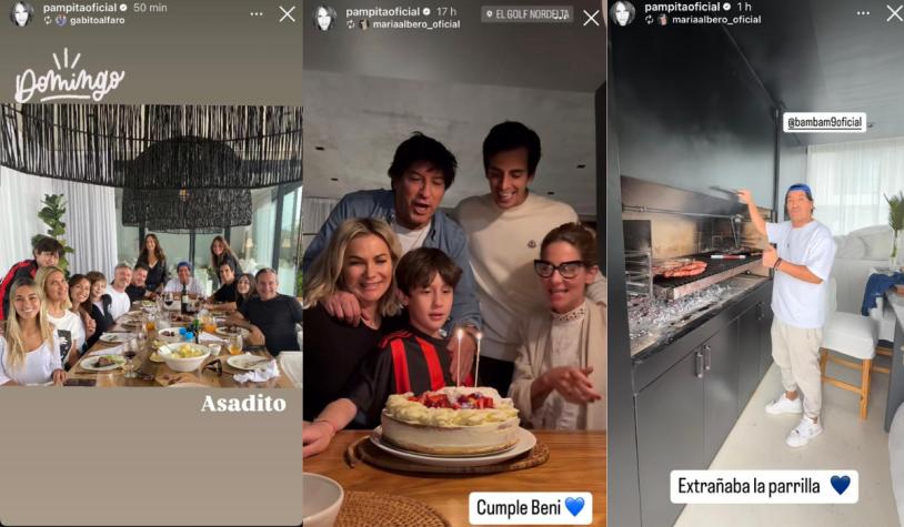 Pampita compartió imágenes del cumpleaños de su hijo con Iván Zamorano como invitado 