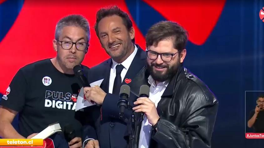 La importante suma de dinero que ofreció Gabriel Boric por quedarse con prenda de Emmanuel en la Teletón 2024
