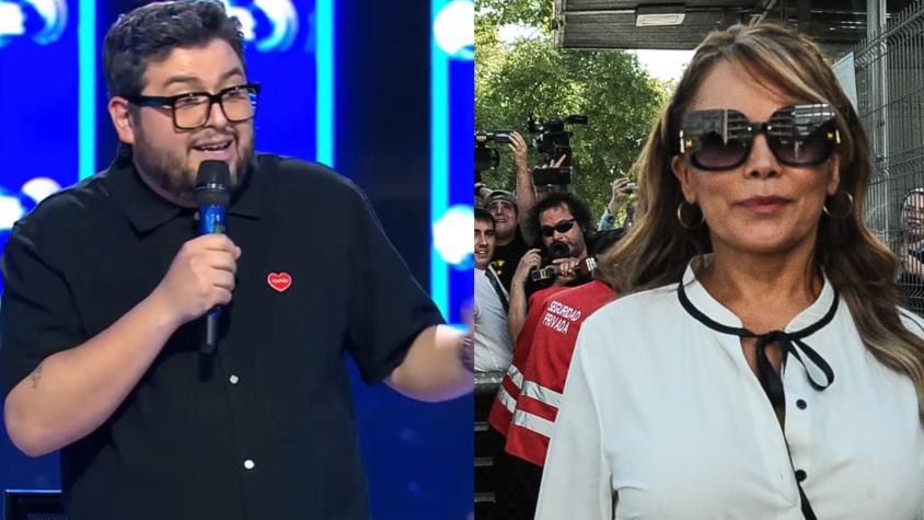 El divertido guiño de Luis Slimming a Cathy Barriga en su rutina de la Teletón 2024