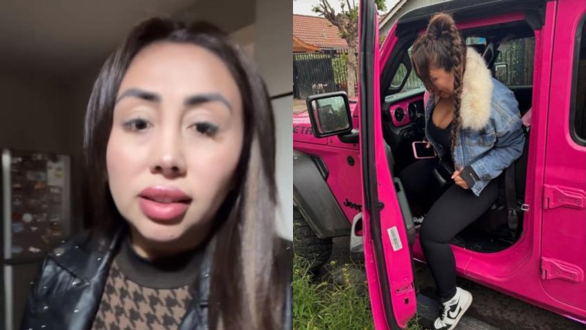 Naya Fácil sufre el robo de su conocido Jeep rosado: fue encontrado en la calle tapado con una funda