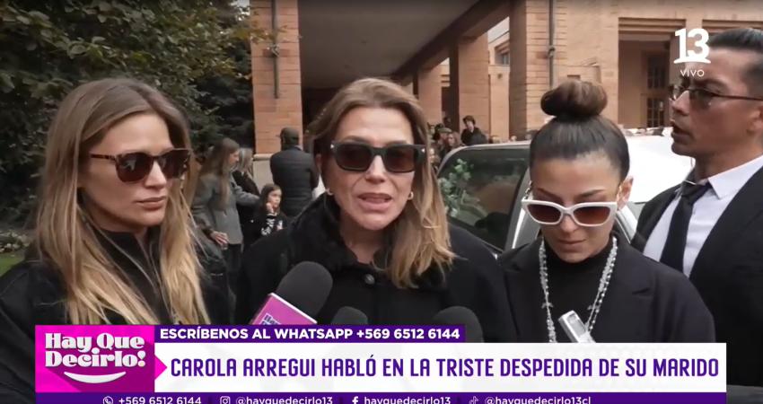De la mano de sus hijas: Carolina Arregui rompió el silencio tras la muerte de su esposo, Roy Sothers