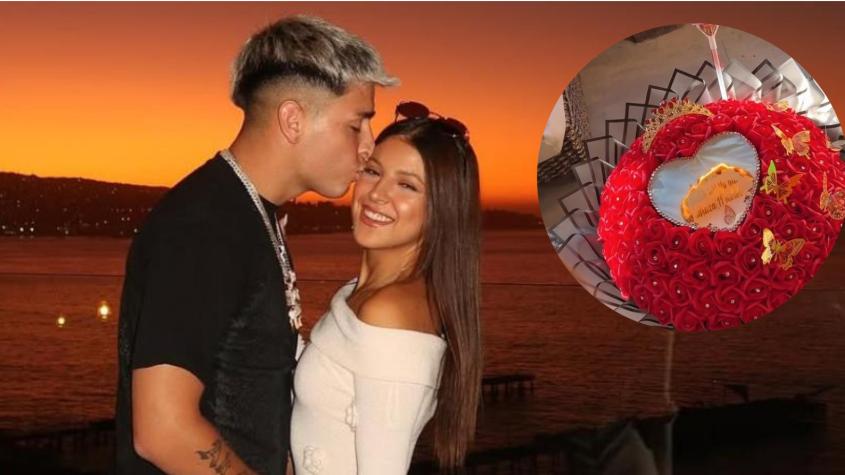 Este es el precio del ramo con fuego que artista urbano le regaló a Ignacia Antonia: arreglo fue furor