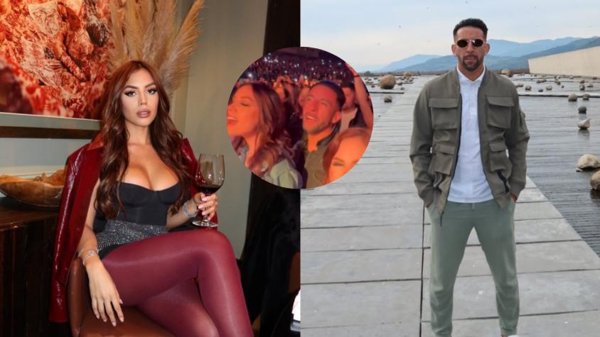 Mauricio Isla disfrutó del concierto de Beéle junto a su actual polola: estuvieron en primera fila