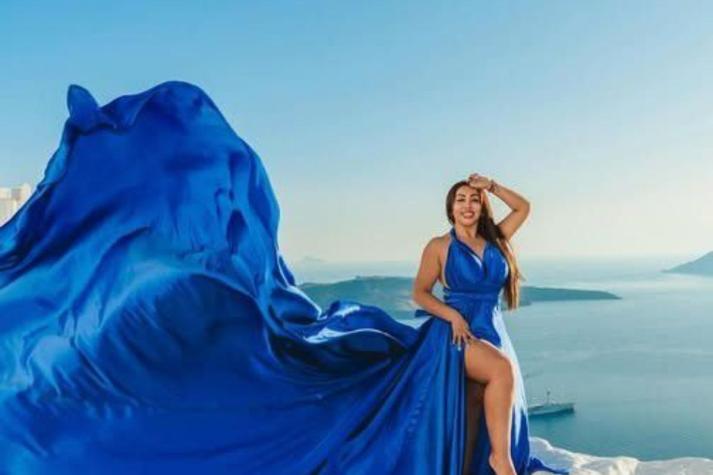 Naya Fácil comparte fotografías de su viaje por Grecia tras complicación de salud: "La vida es una sola"