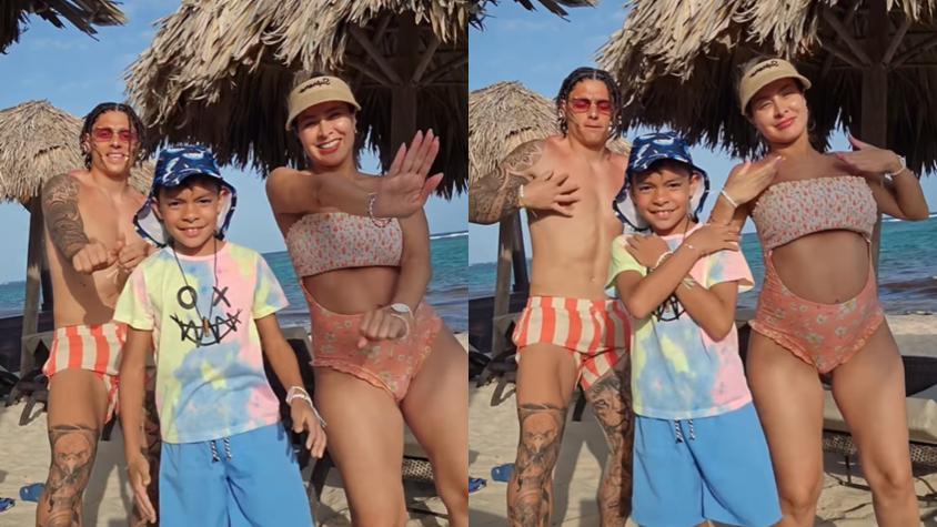 El viral video de Sabrina Sosa y Joaquín Montecinos bailando durante sus vacaciones en el caribe