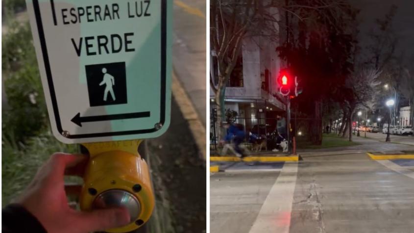 Sí sirve: Ingeniero explica cómo funciona el botón del semáforo para cruzar la calle