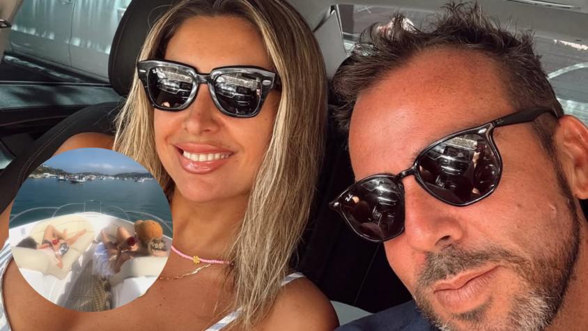 Las paradisíacas vacaciones de Camila Andrade con Francisco Kaminski y su hijo Mariano: posaron en lujoso yate
