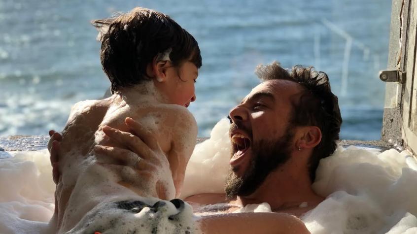 Francisco Kaminski y su hijo - Instagram