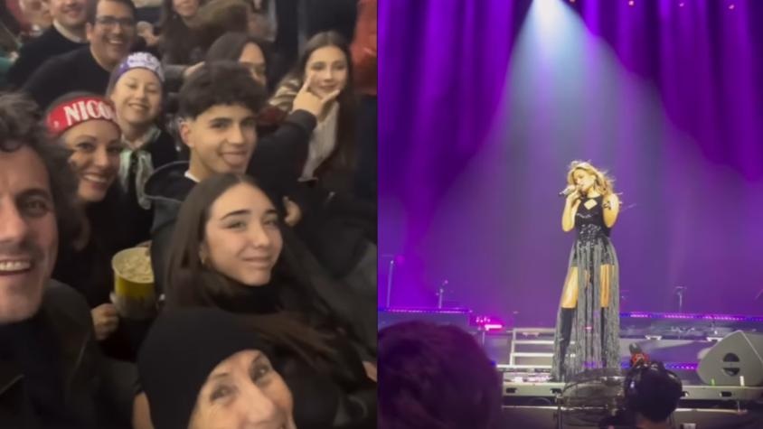 Como un fan más: Sergio Lagos acompañó a Nicole en su primer Movistar Arena 