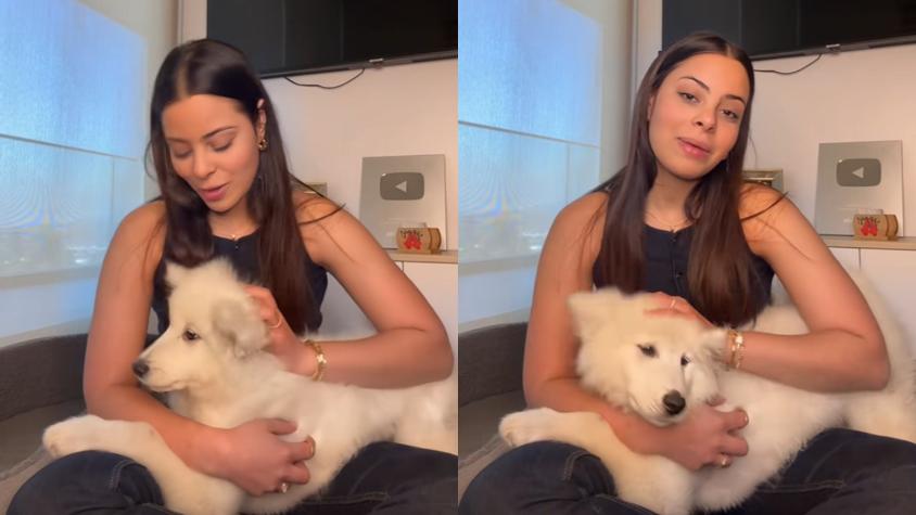 Chely Schneider y su perro - Tiktok