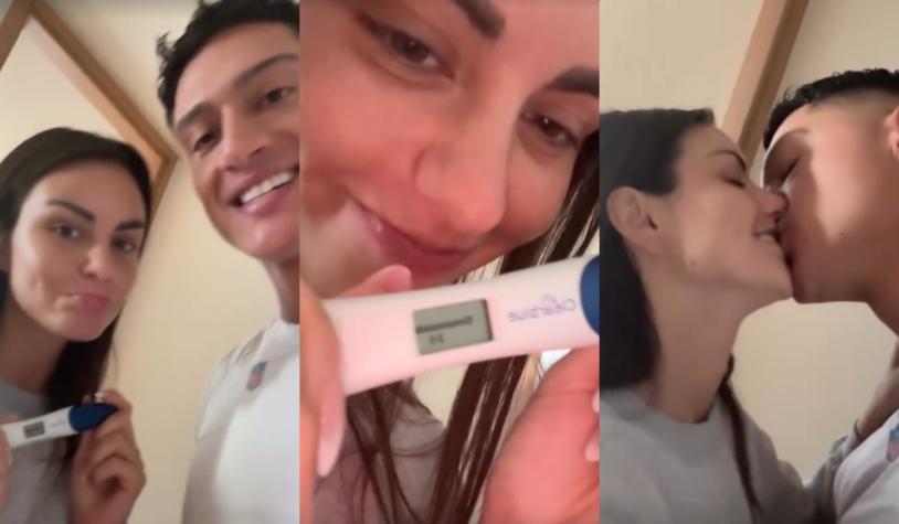 “Esperándote”: Emilia Dides comparte tierno video junto a Sammis Reyes del momento en que se enteran que serán padres