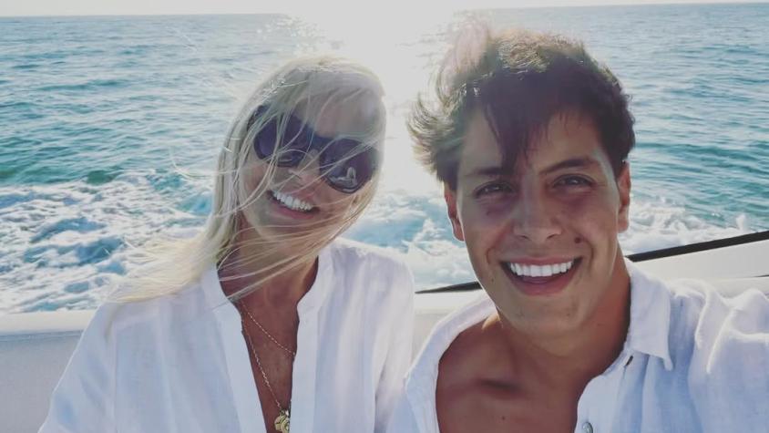 Cecilia Bolocco interrumpe video de Máximo y lo hace estallar en risa: “¿Qué estás haciendo?”