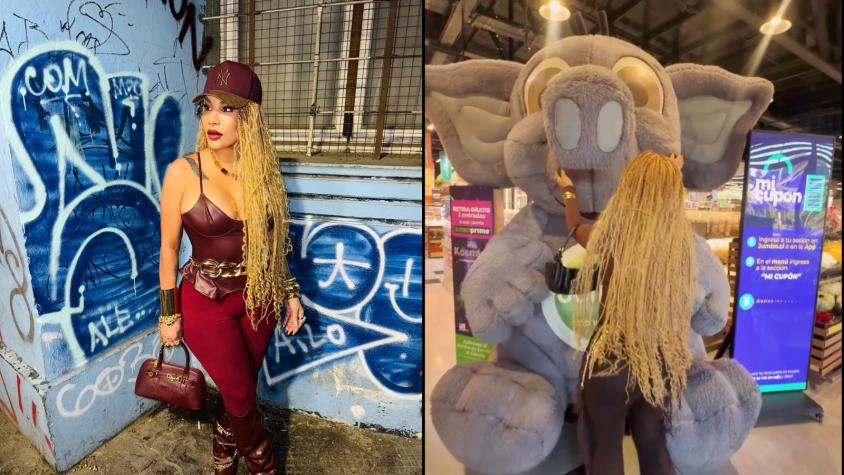 Destacada artista urbana sorprendió con su paseo en Chile: fue a supermercado y visitó popular barrio