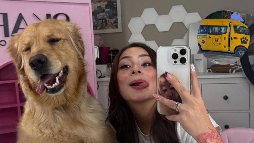 Skarleth Labra y su perra Diana - Instagram