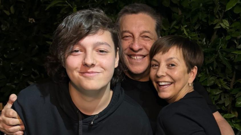 Fran García-Huidobro, Julio César Rodríguez y su hijo | Instagram